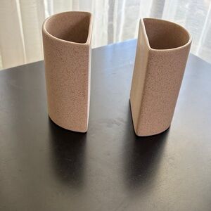 Hearth & Hand Beige Ceramic Vases/bookends